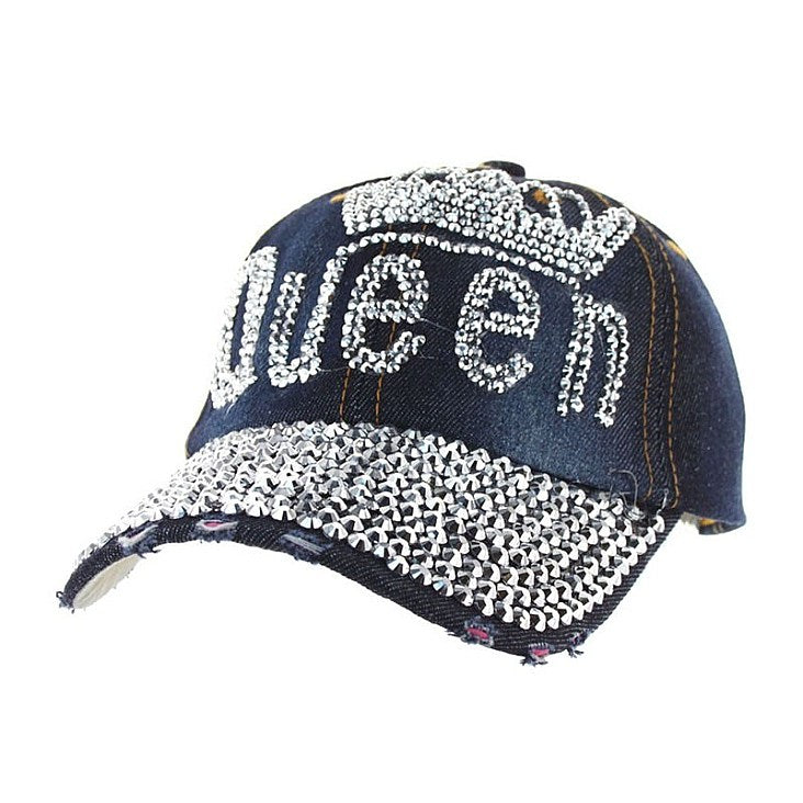 "QUEEN" Rhinestone Cap Collection