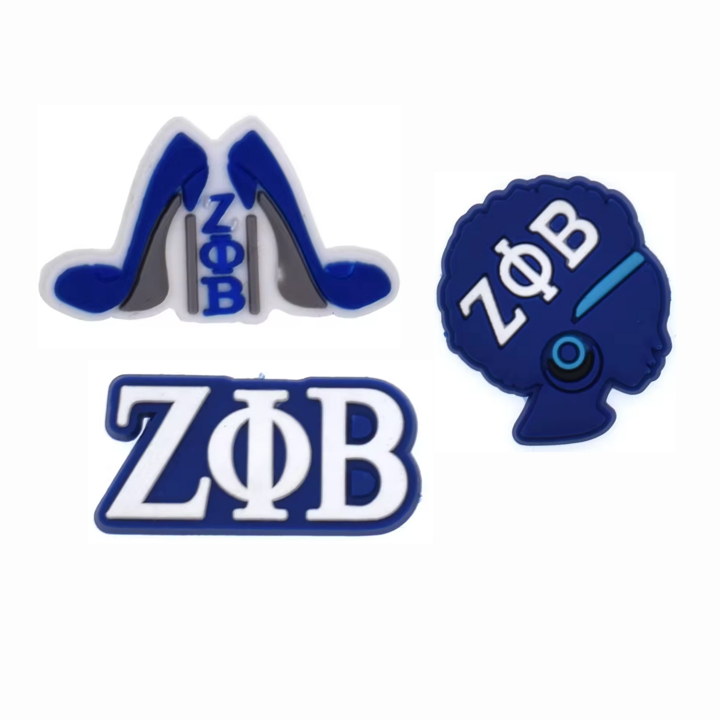 Zeta Phi Beta Shoe Charms